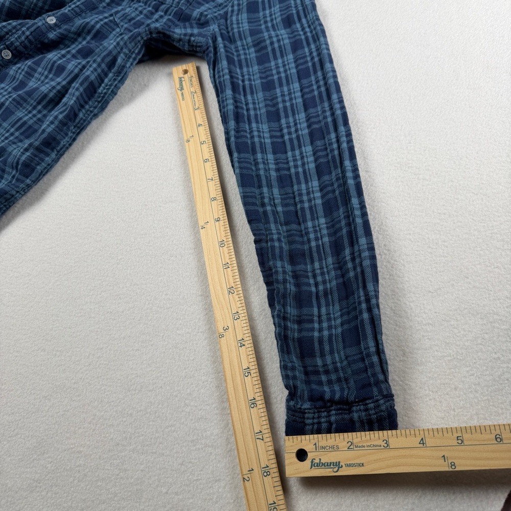 CP‎ Shades Women's Plaid Collared Button-Up Dress Shirt Blue Medium - Picture 5 of 10